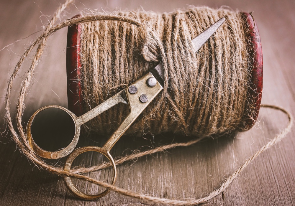 roll of hemp twine used to make hemp wax